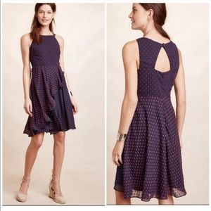 Anthropologie Eva Franco clip dot ruffled dress 4
